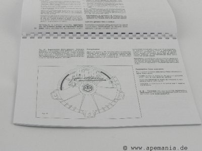 Werkstatthandbuch APE TM 602 - REPRO Italienisch