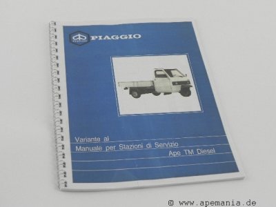 Ergänzungsbuch - APE TM V  AC Diesel - REPRO...