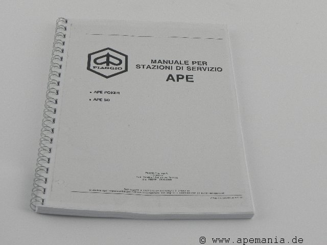 Manuale Per Stazioni di Servizio APE 50 APE POKER