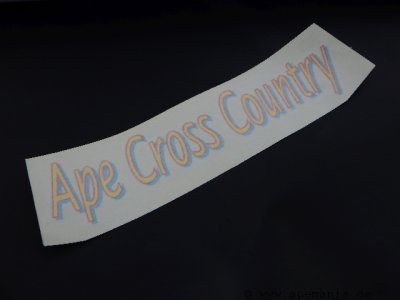Emblem - APE 50 CROSS - Front farbig